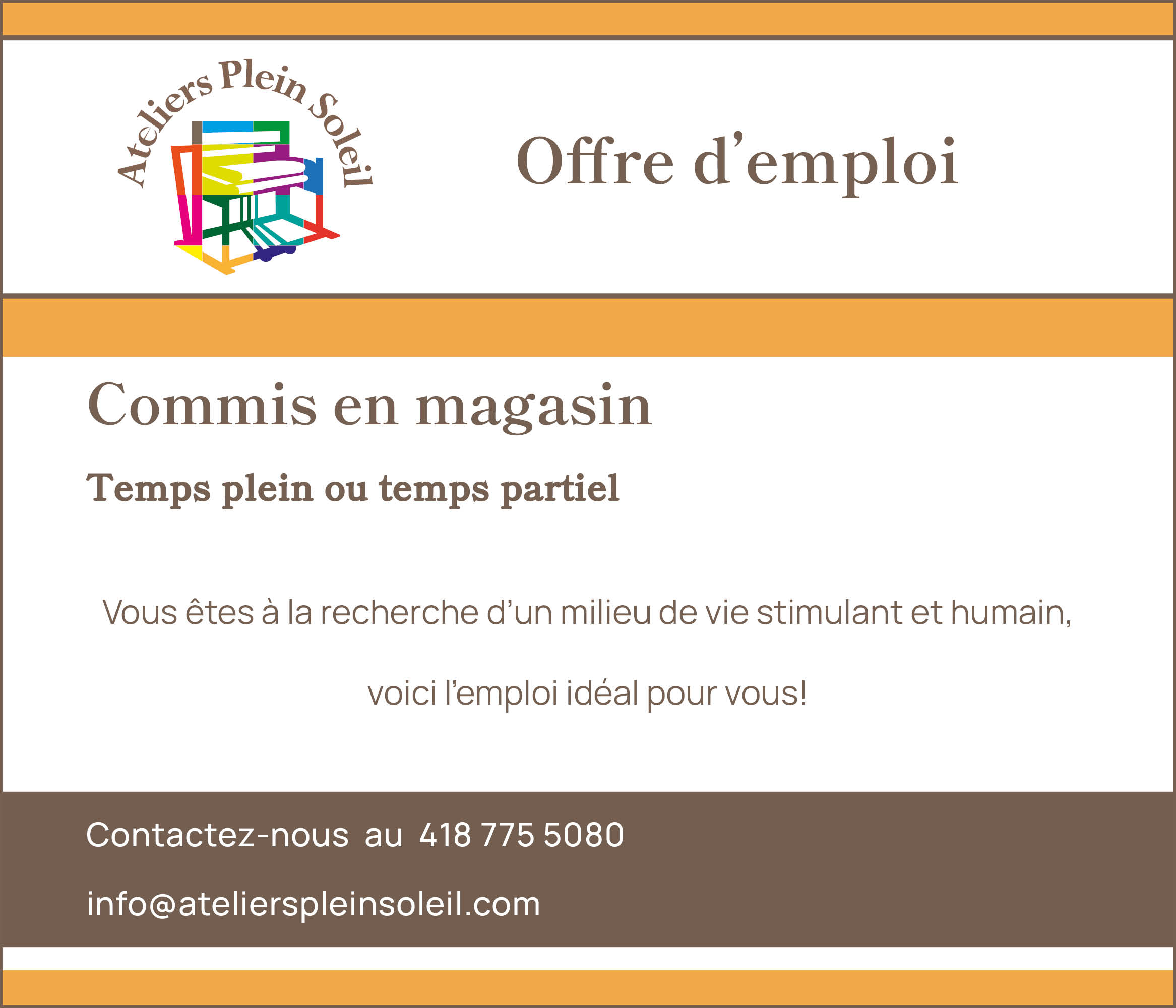 Nous embauchons